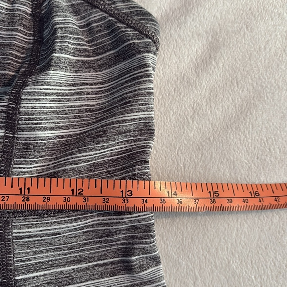LULULEMON Gray Striped Activewear Vest Top - Picture 9 of 10